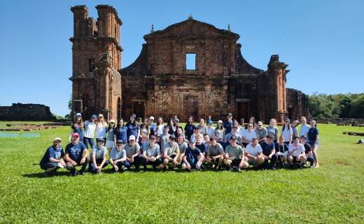 Turmas de 2º ano do Ensino Médio conheceram as Missões Jesuíticas