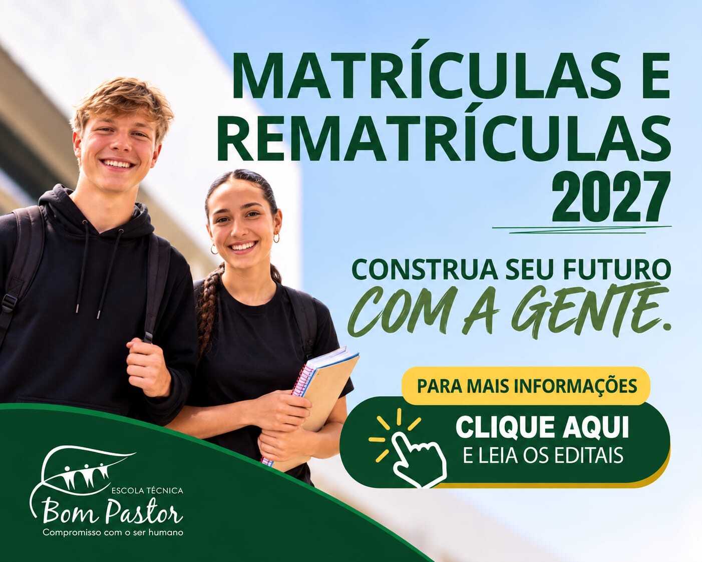 Matr�culas Abertas Esc. Bom Pastor
